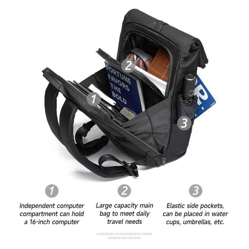 MOYYI Men Travel Backpack Business Laptop Bag Large Capacity School Backpack Fashion Backpack Sport Hiking Bags Waterproof W250603