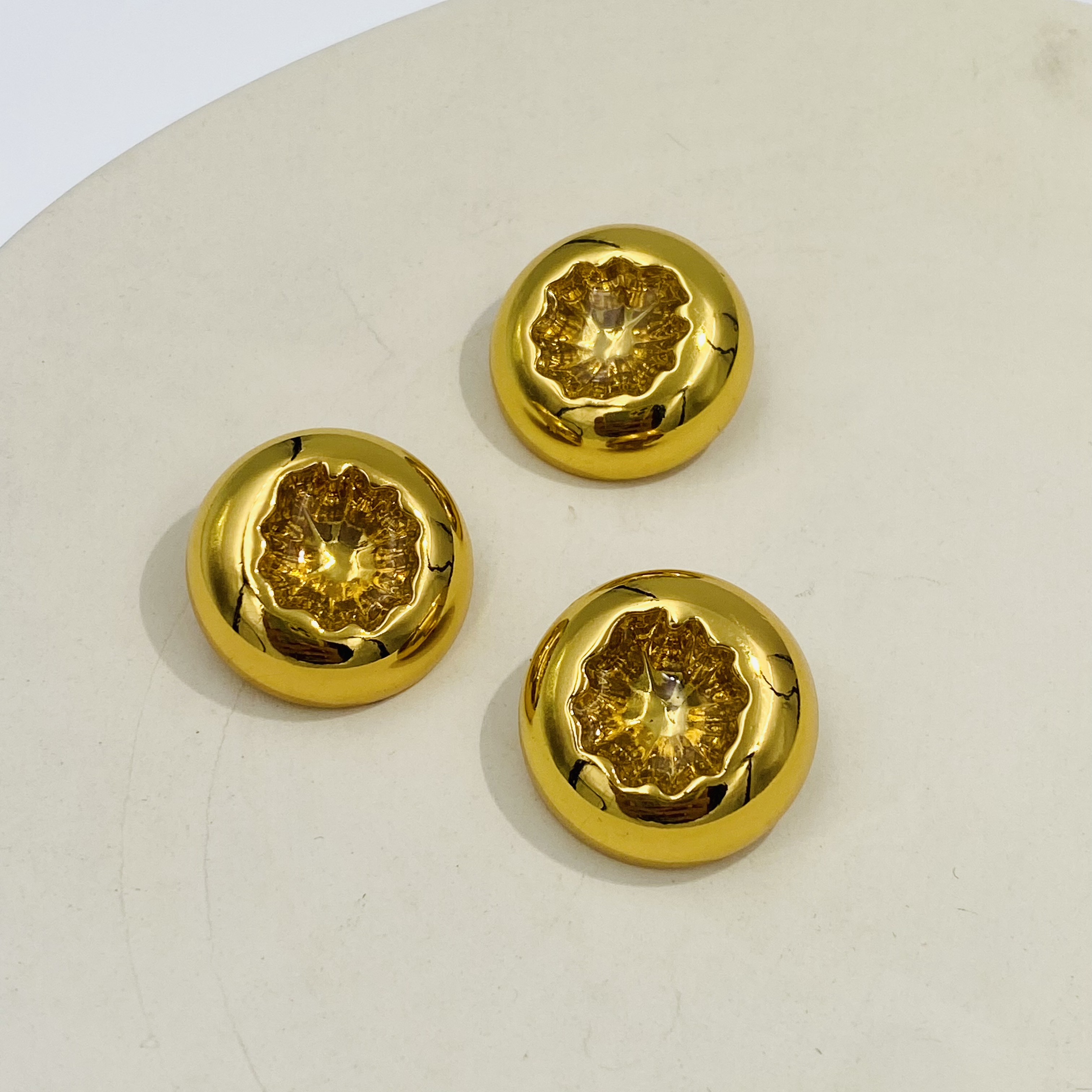 5-pack flower concave adhesive transparent paint personalized design women's suit jacket shirt suit dress sweater knitted sweater cardigan metal 