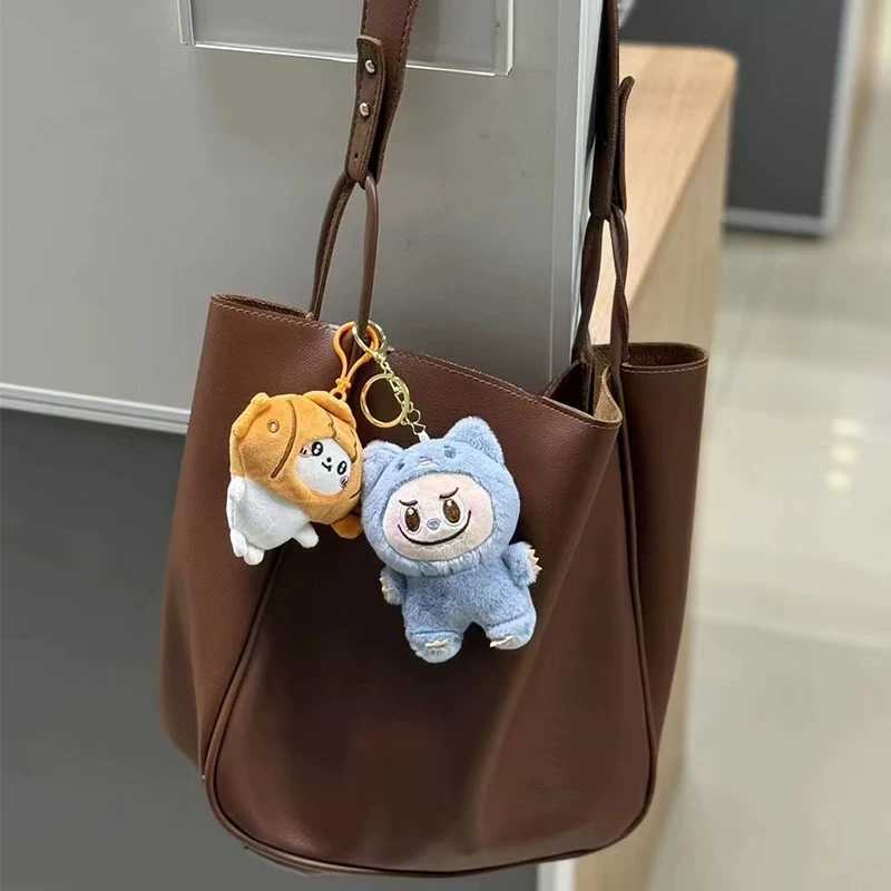LABUBU New Monster Plush Key Chain Bag Decoration Accessories Plush Doll Bag Pendant Decoration Keychain Women Girls Gifts M250604