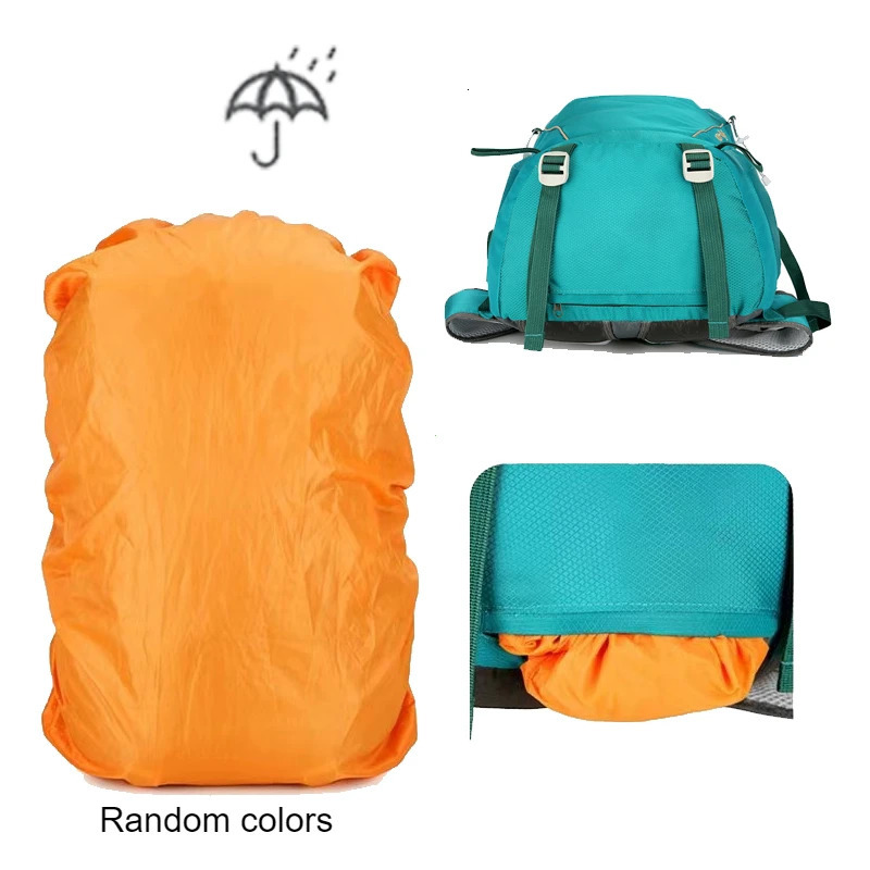 40L outdoor hiking camping backpack outdoor waterproof lightweight mountaineering bag cycling backpack with waterproof cover 250530