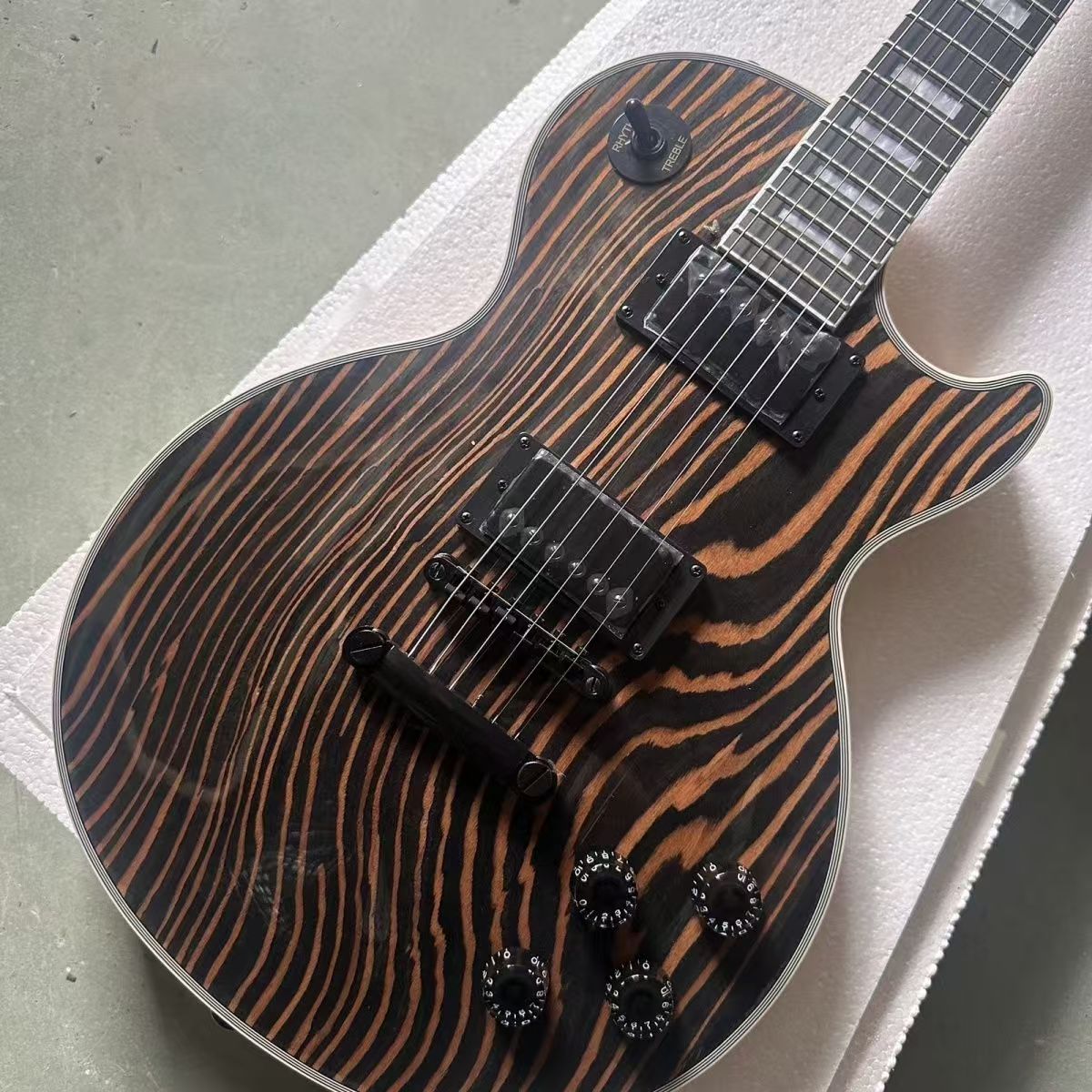 Artistically Tailored Zebra-Themed Electric Instruments from Master Craftspeople