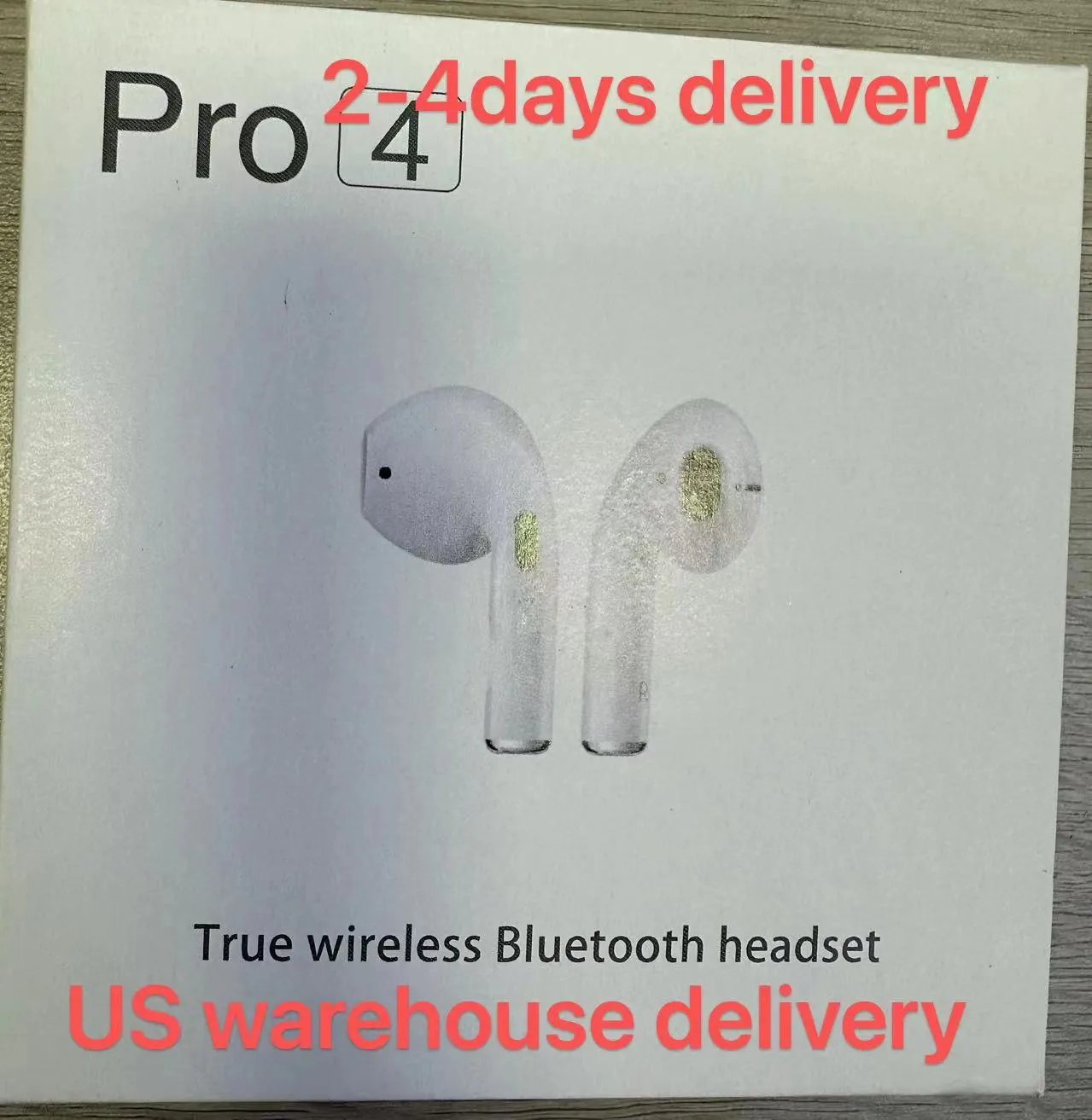 Earphone US Warehouse Shipping Pro 4 TWS Wireless Earphones Waterproof Bluetooth Earphones Durable In ear Earphones Portable Compatible Bluetooth 5.3