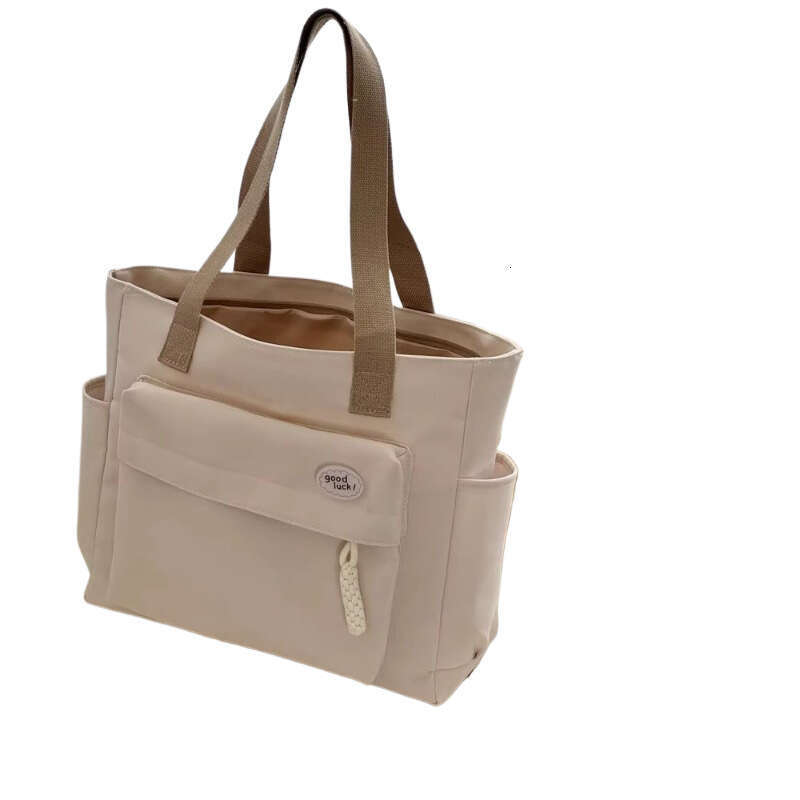 Design Rope Knot Commuter Thickened Nylon Tote Bag Casual Literary Student Simple Shoulder Handbag