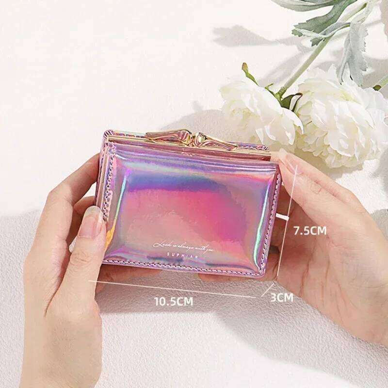 New Wallets Female PU Leather Purses Short Hasp for Women Small Money Bag Coin Purse Card Holder Clutch Dropshipping