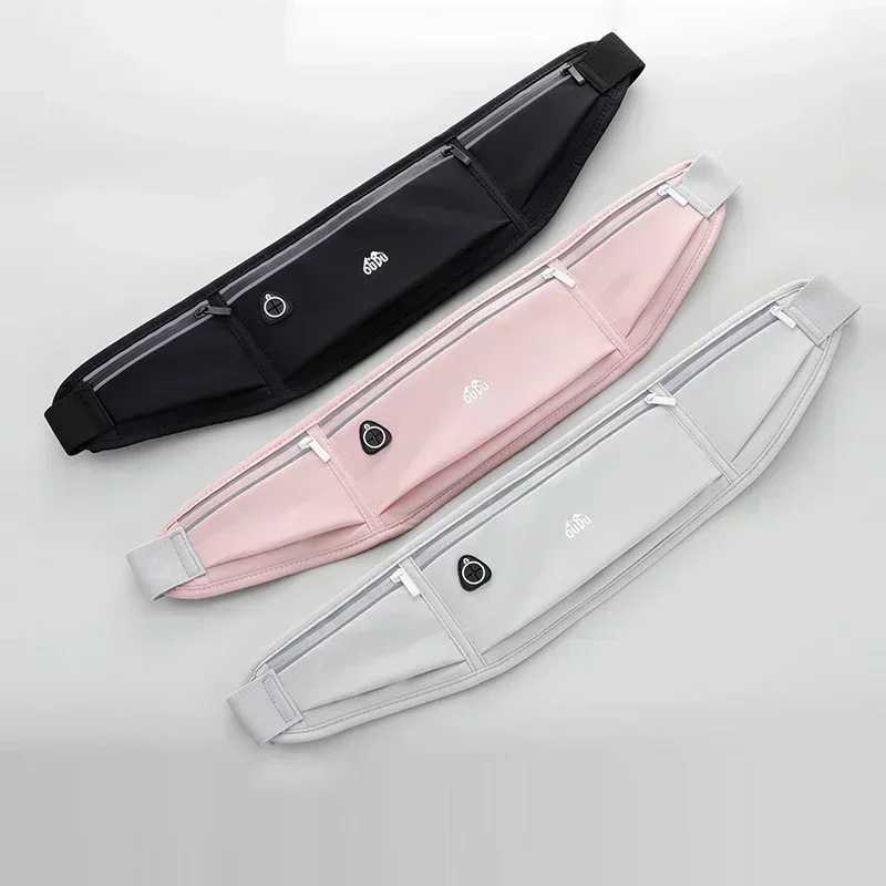 Outdoor Waterproof Invisible Running Waist Bag Sports Fanny Pack Men Women Hidden Black Gym Bags Phone Accessories Backpack W250604