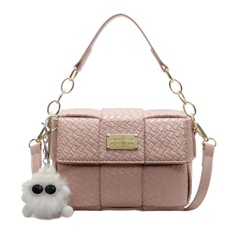 designer Hot-Selling Niche Versatile Woven Pattern Single Shoulder Underarm Bag for Women Retro Casual Handbag Crossbody Small Square Bag