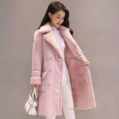 Winter Fashion New High Quality Rabbit Veet Long Fur Coat Female Loose Thick Warm Mink fur Teddy coat