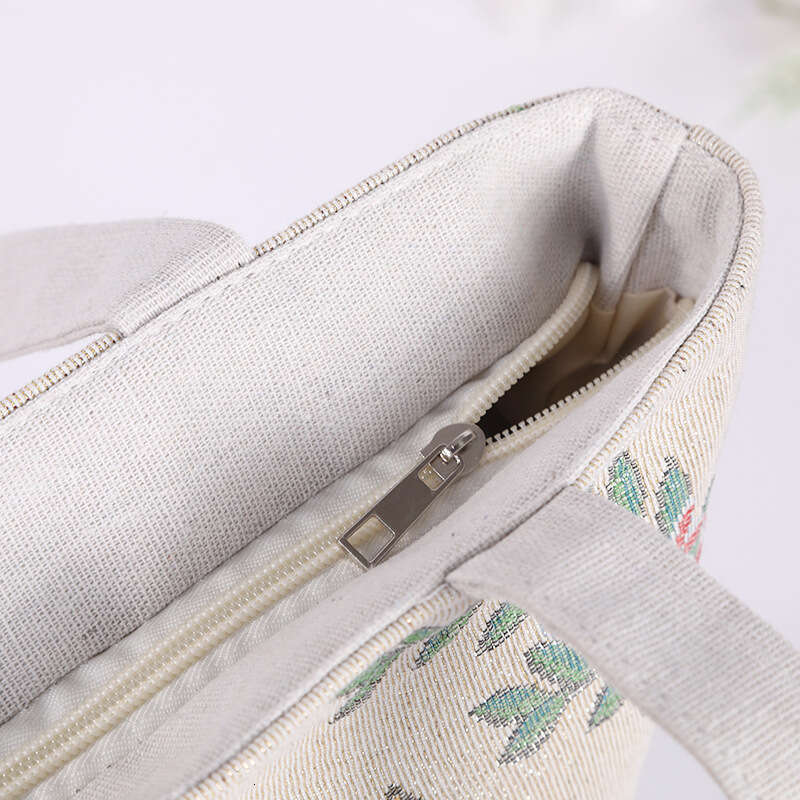 New Style Handbag Double-Sided Gold Thread Jacquard Embroidery Shoulder Ethnic Fashion Canvas Tote Bag