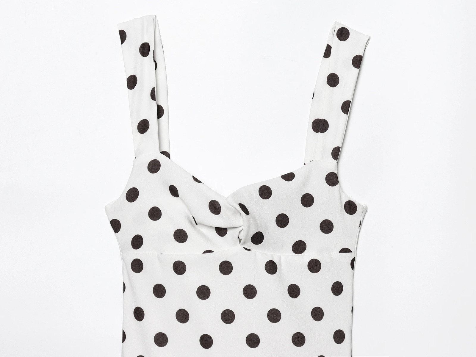 Summer Product Womens Clothing Fashionable Simple Balloon Style Polka Dot Print Romantic Dress 250604