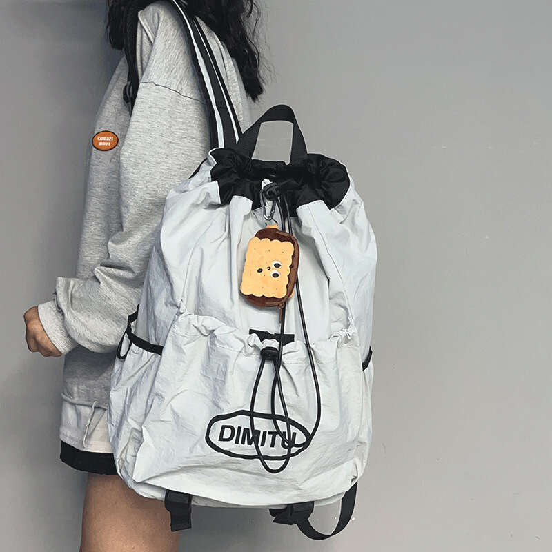 Outdoor Sports Travel Lightweight Women, Drawstring Hiking Backpack Men, Large Capacity Student School Bag for Women