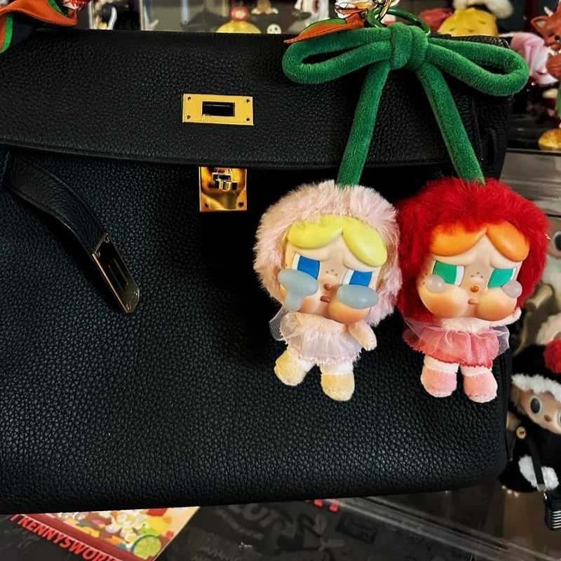 New Genuine Crybaby Love You Cherry Much Series Fashion Hanging Card Cute Plush Doll Pendant Bag Ornament Keychain Fans Gift M250604