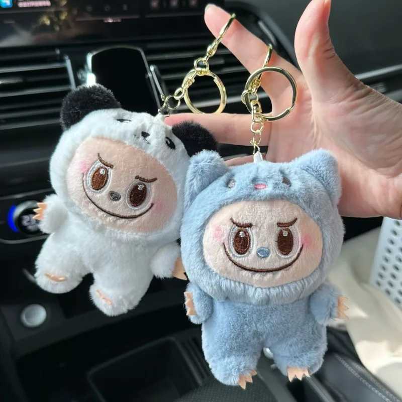 LABUBU New Monster Plush Key Chain Bag Decoration Accessories Plush Doll Bag Pendant Decoration Keychain Women Girls Gifts M250604