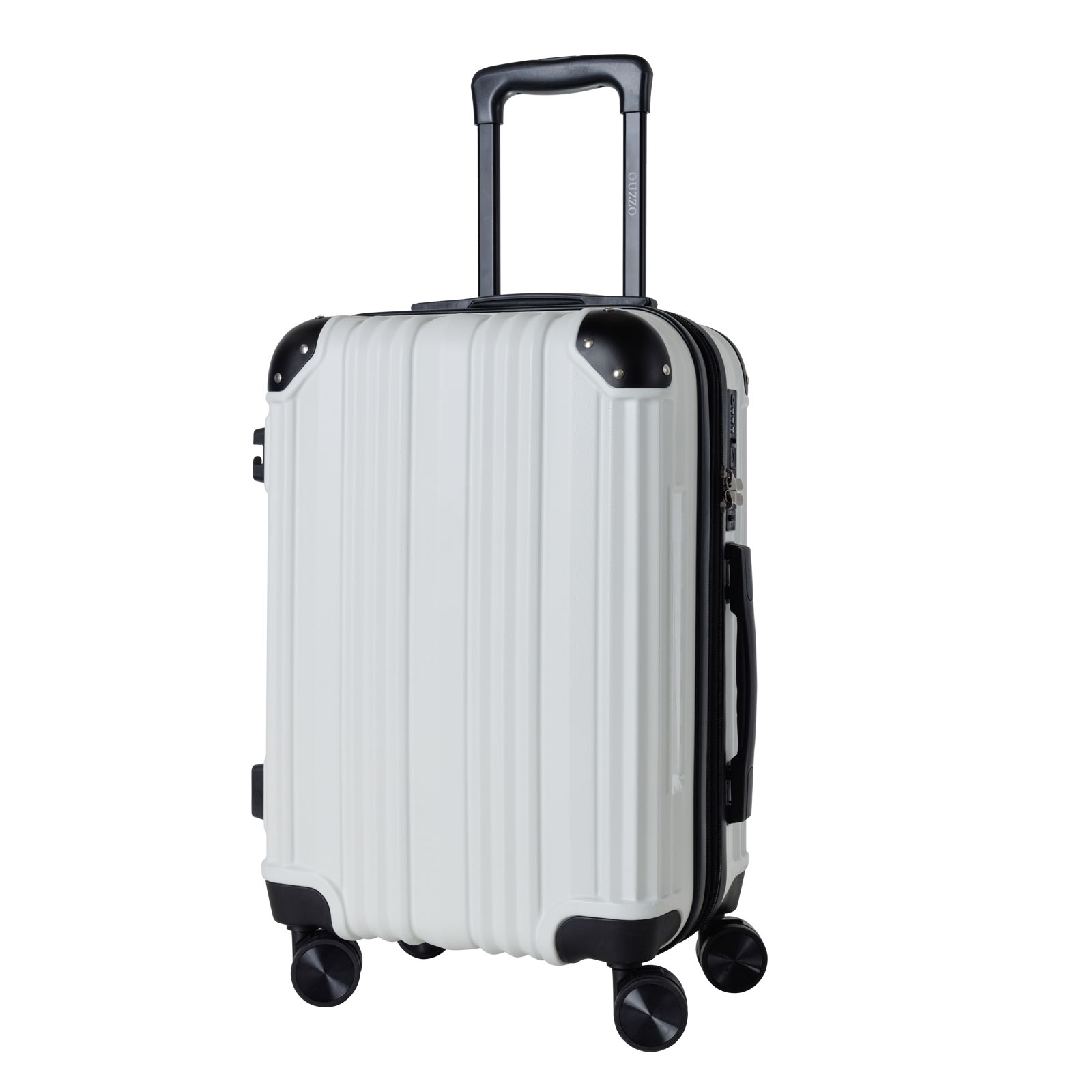 Expandable Carry On Suitcase 24inch with TSA Lock, ABS Luggage & Corner Protector for Personal Travel & Business Trips