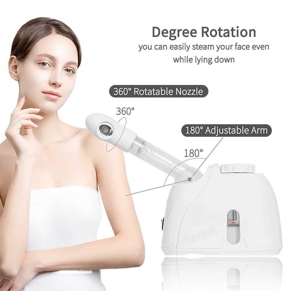 Hot Mist Facial Steamer with Extendable Arm Face Steamer Sauna Humidifier Atomizer for Women Girls Men Moisturizing Skin Care XJ250607