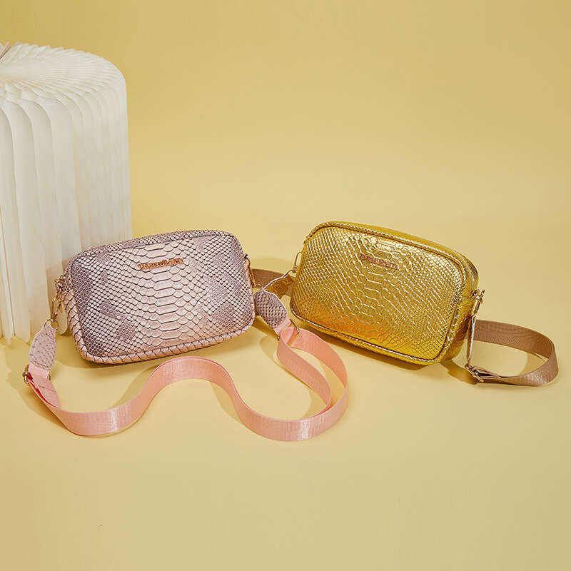 Snake Pattern Camera 2025 Ladies VR Women's Versatile Phone Crossbody Small Square Bag