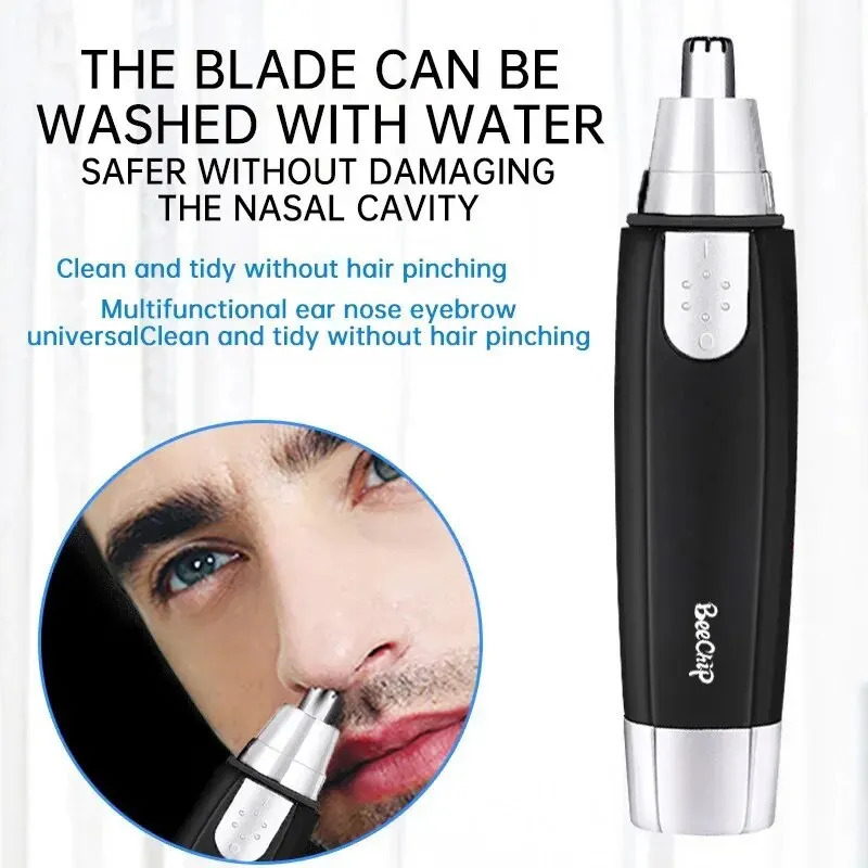 Electric Nose Hair Trimmer For Men Battery Model Trimming Nose Hair Women Nostrils Trim The Hair Scissors Nasal Hair Knife 250604
