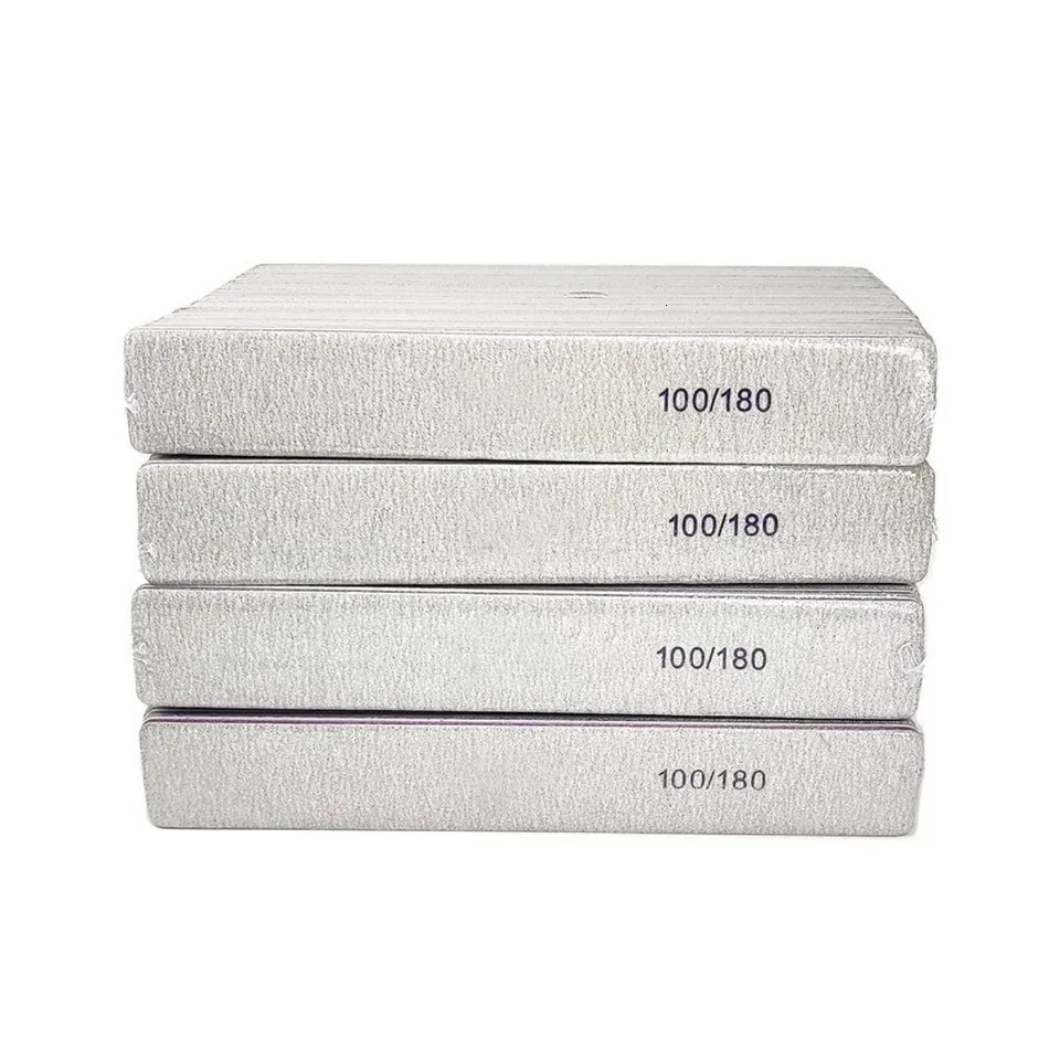Reusable Nail FIle 100/180 Grit Sandpaper Gel Polishing Files for Nails Beauty 250605