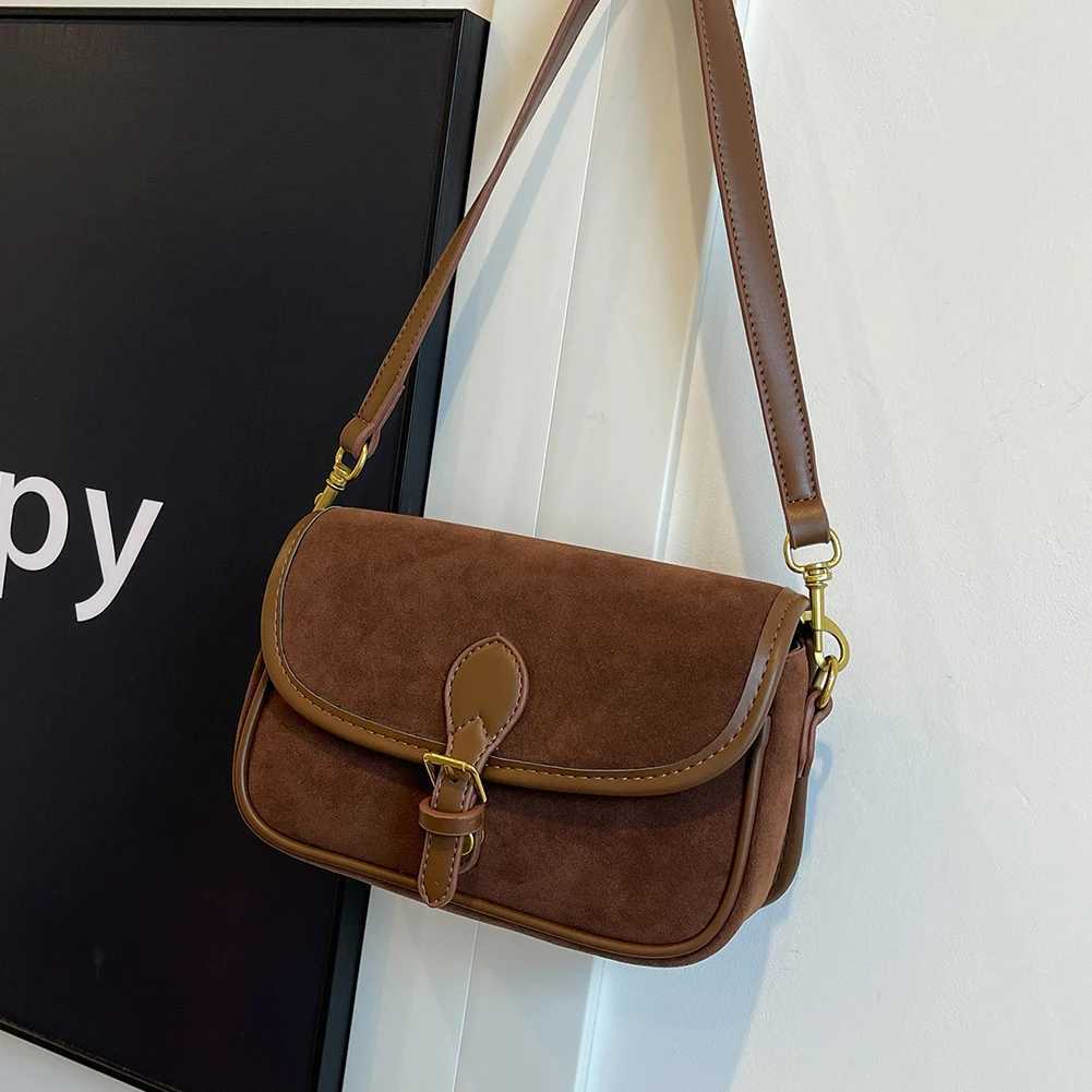 Shoulder Bag for Women Crescent Underarm Bag Leather Vintage Messenger Purse for Work Travel XJ250605