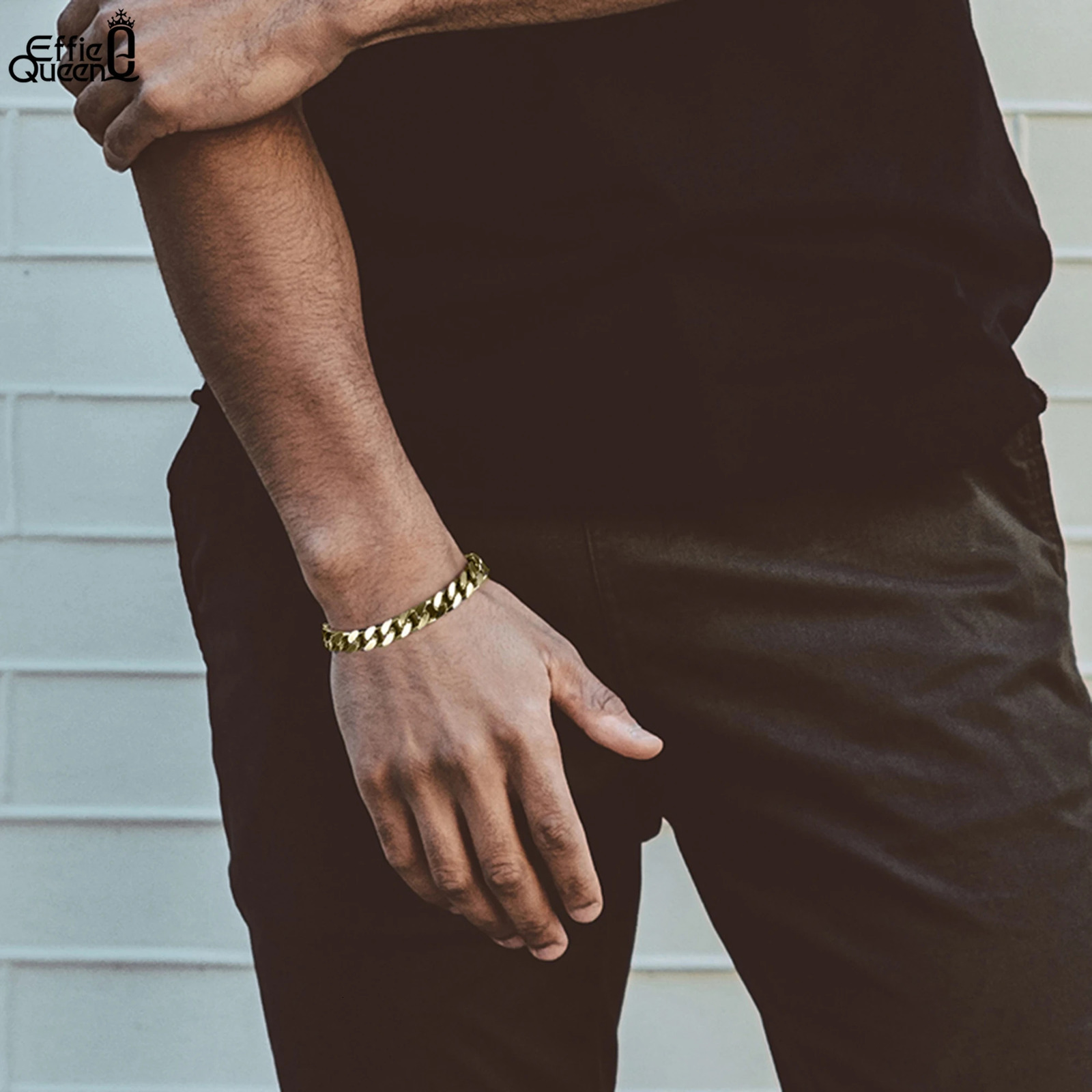 EFFIE QUEEN 5mm 925 Sterling Silver Diamond-Cut Cuban Curb Link Chain Bracelet Men Women Jewelry Minimalist Style Gift SB105 250530