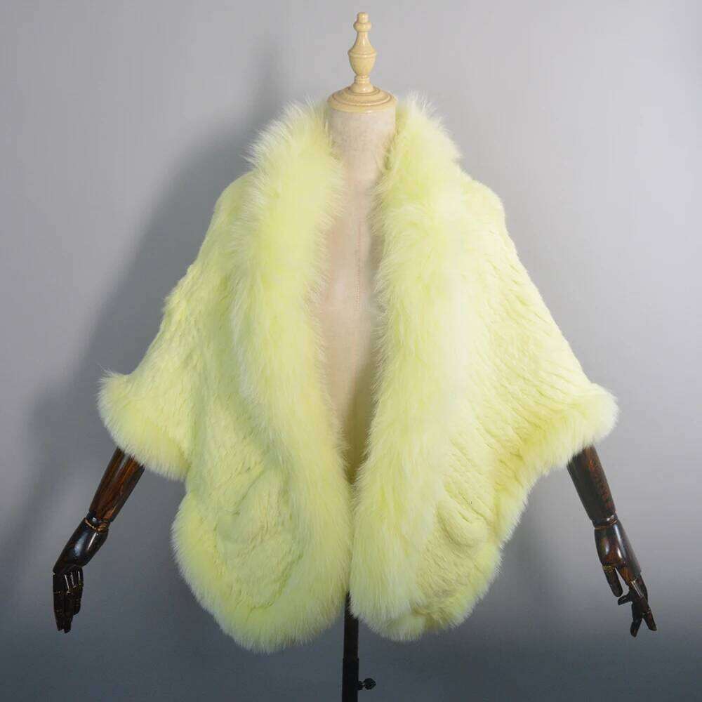 Long Style Winter Natural Rabbit Scarf Lady 100%Natural Fox Shawl Women Knitted Real Mink Fur Pashmina Scarves