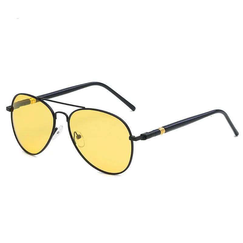 Mens Polarized Sunglasses Brand Designer Yellow Lens Night Vision Driving Glasses Goggles Reduce Glare