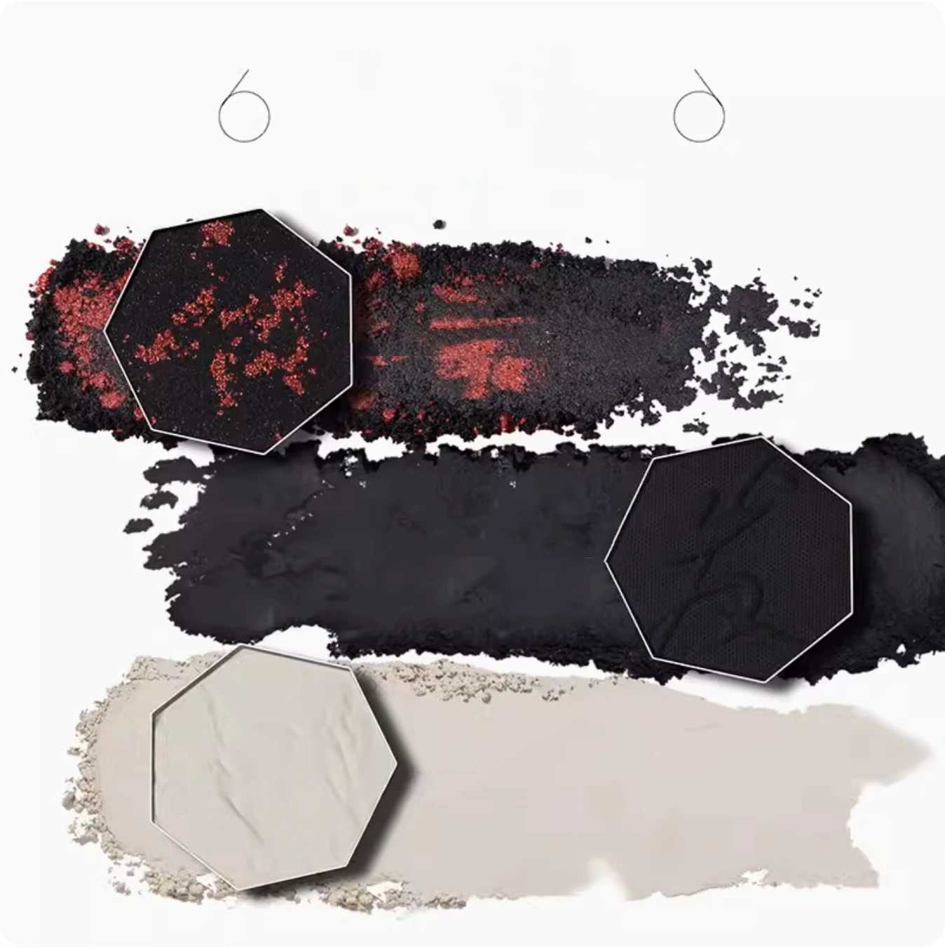 Girlcult Dark series eyeshadow four inventions New metallic shiny creative color Cool girl fashion eyeshadow Eye Makeup Beauty W250605