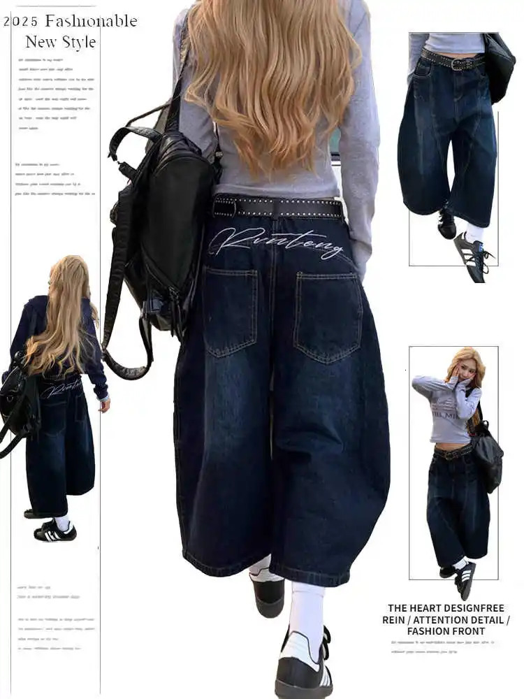 Summer Women Grunge Dark Academia y Jorts Y2k Korean Denim Shorts 2000s Japanese Harajuku Jean Pants Punk Tomboy 250604