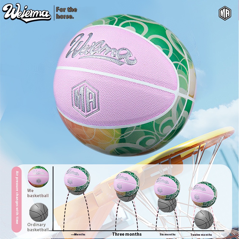 Girls' Exclusive Size 6 Basketball - Lightweight & Soft Grip for School Training & Matches