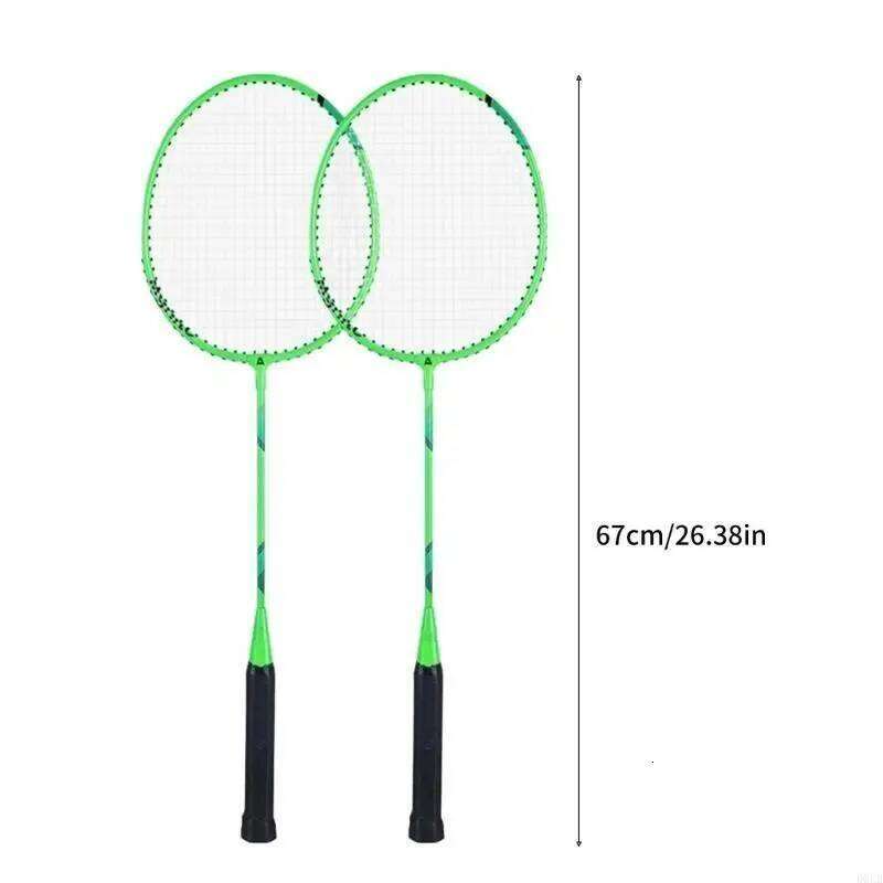 1Pair Shuttles Professional Double Badminton Racquet for 2 Players