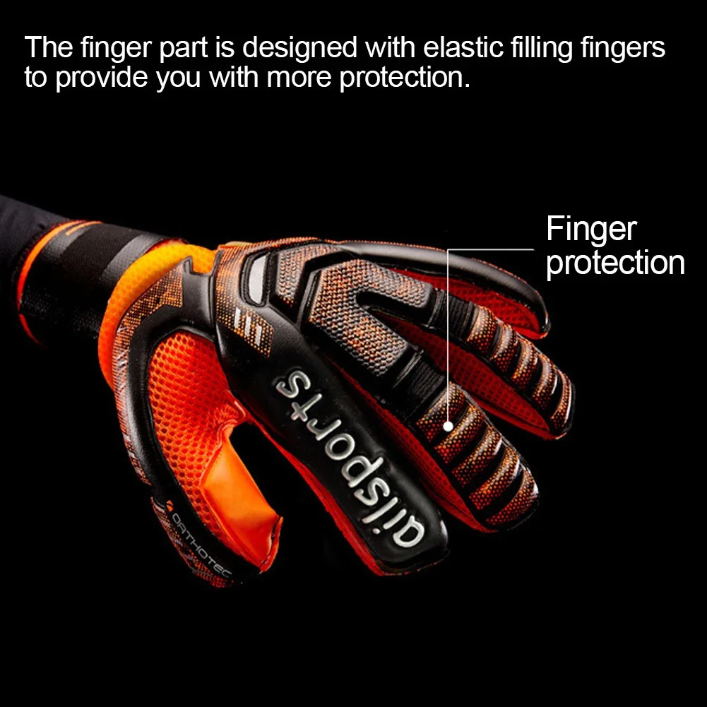 Football Goalkeeper Gloves Strong Grip for Soccer Goalie Goalkeeper Gloves with Size 5/6/7/8/9/10/11 for Kids Youth and Adult 250605