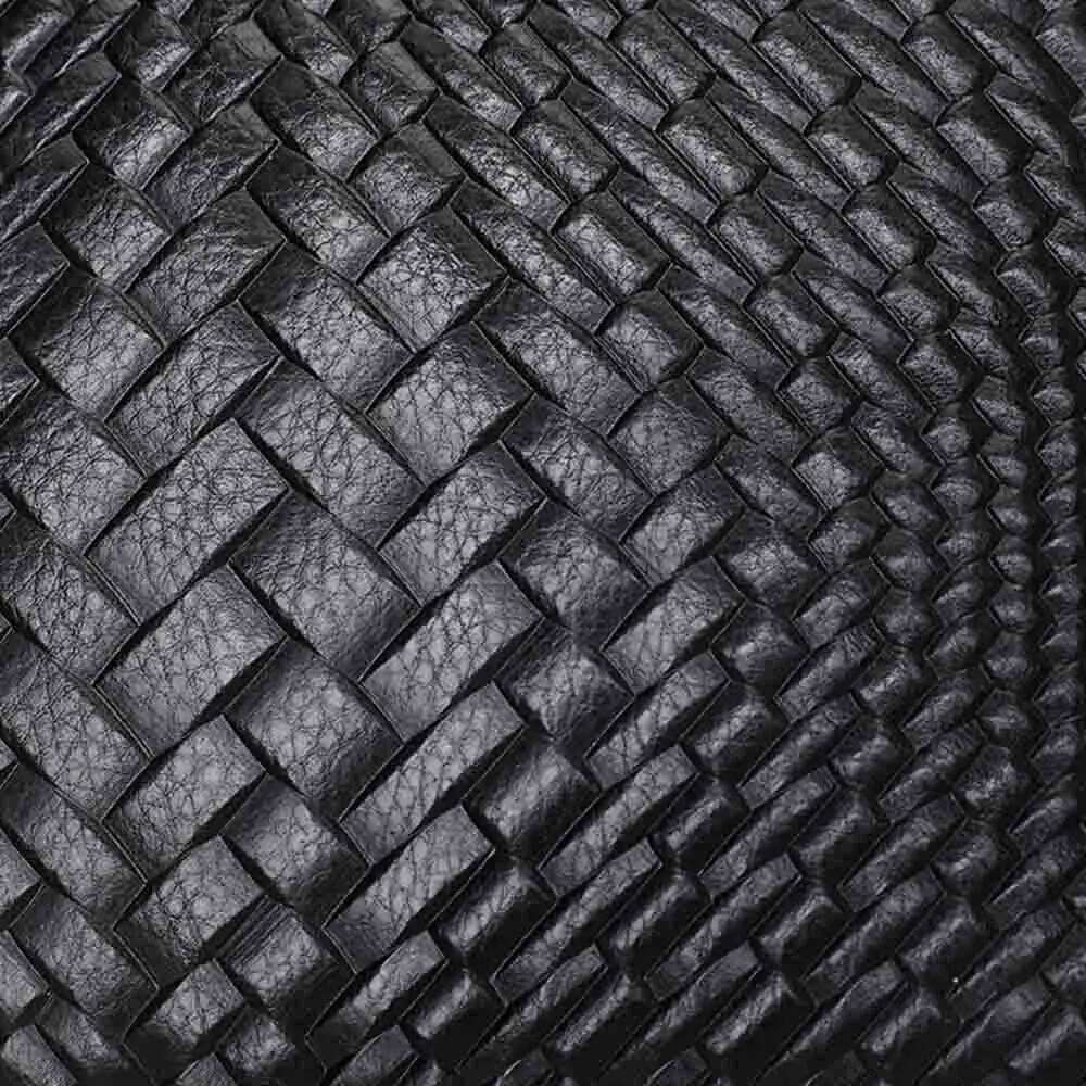 Motingsome Knited Series Genuine Leather Woman Shoulder Bag Crossbody Cowhide Woven Ladies Daily Purses Black 2022 New