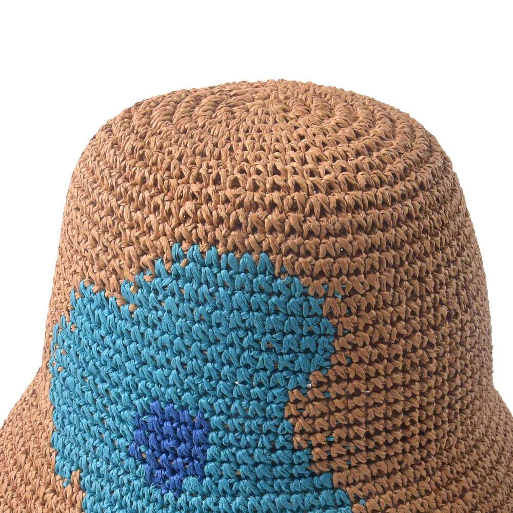 Cloud Watermelon Crochet Sun - Hand-Knitted Unisex Summer Beach Hat With Adjustable Brim for Women & Men