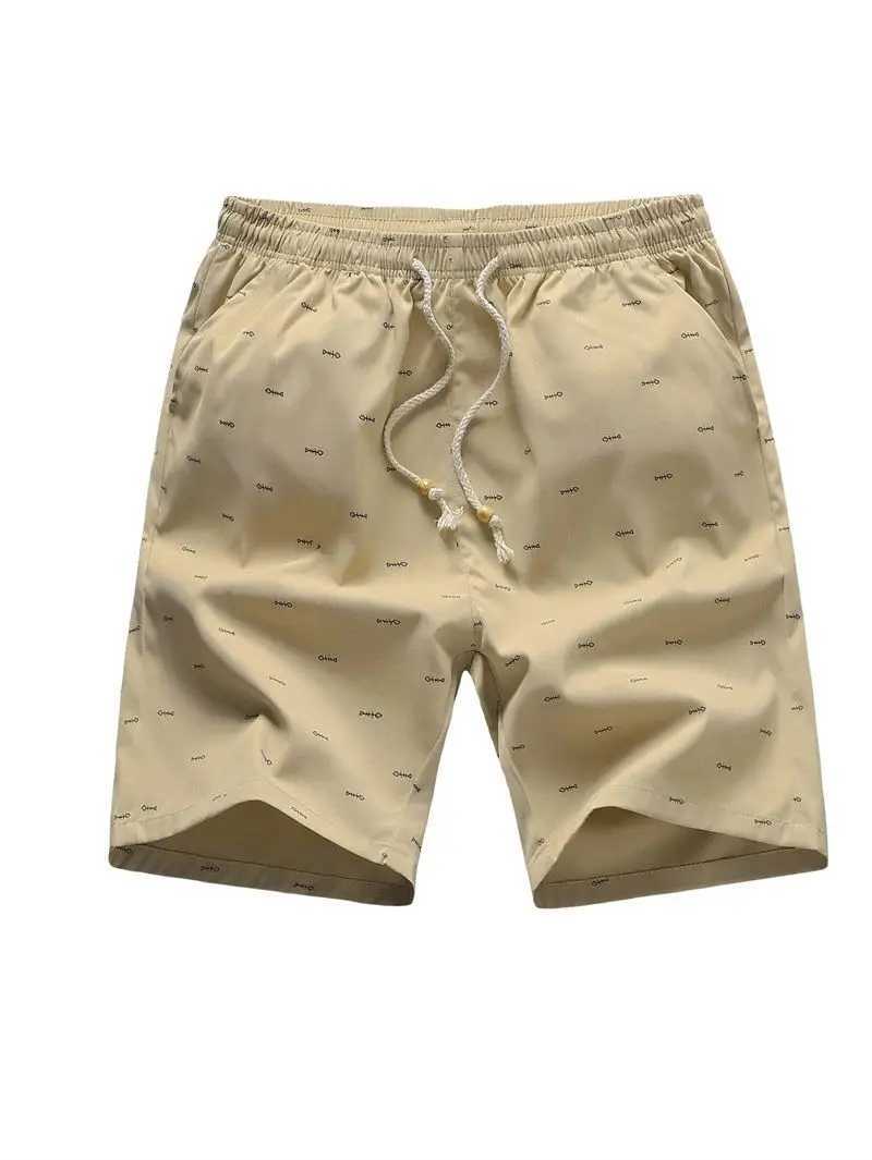 Summer New Mens 3D Ice Soft-Touch Cotton Linen Urban-Chic Hawaiian Loose Wide-Leg Trendy Street-Style Beach ShortsXJ250605