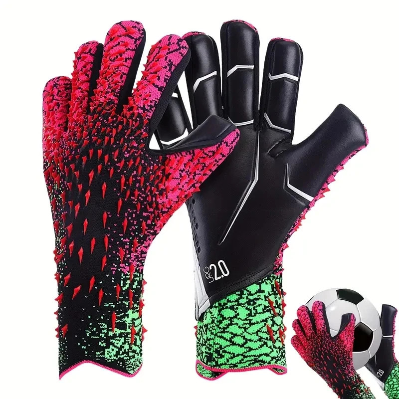 Soccer Goalie Goalkeeper Gloves Child Men Strong Grip Football Soccer Latex Thickened Protection Kids Adult Goalie Gloves Sports 250605