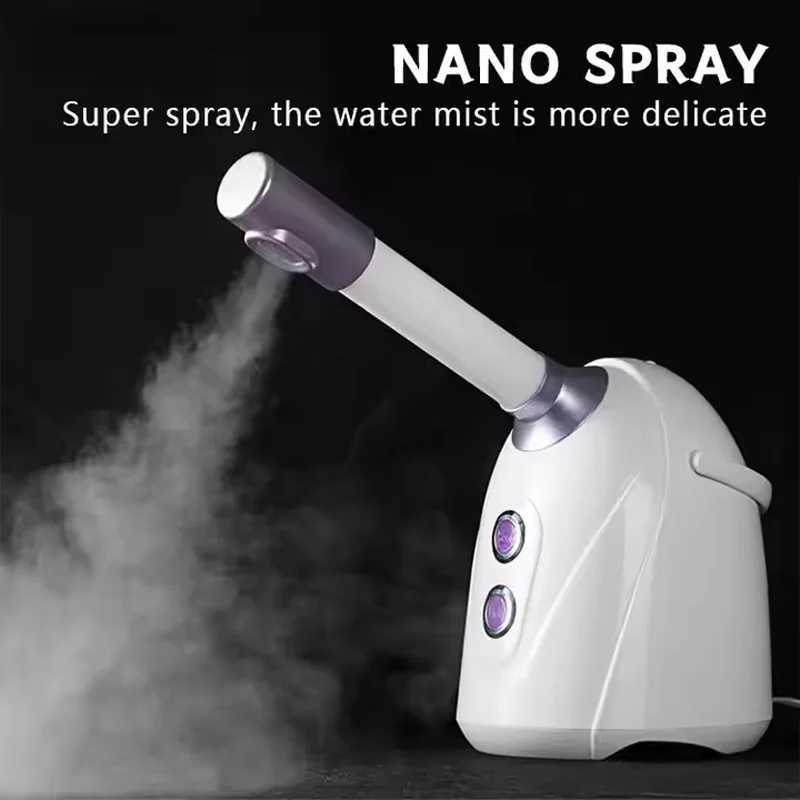 Beauty Salon Spa Home Use 3in1 Nano Mist Facial Steamer Skincare Warmer Face Cold Spray Hot Cool Steaming Humidifier Vaporizer XJ250607