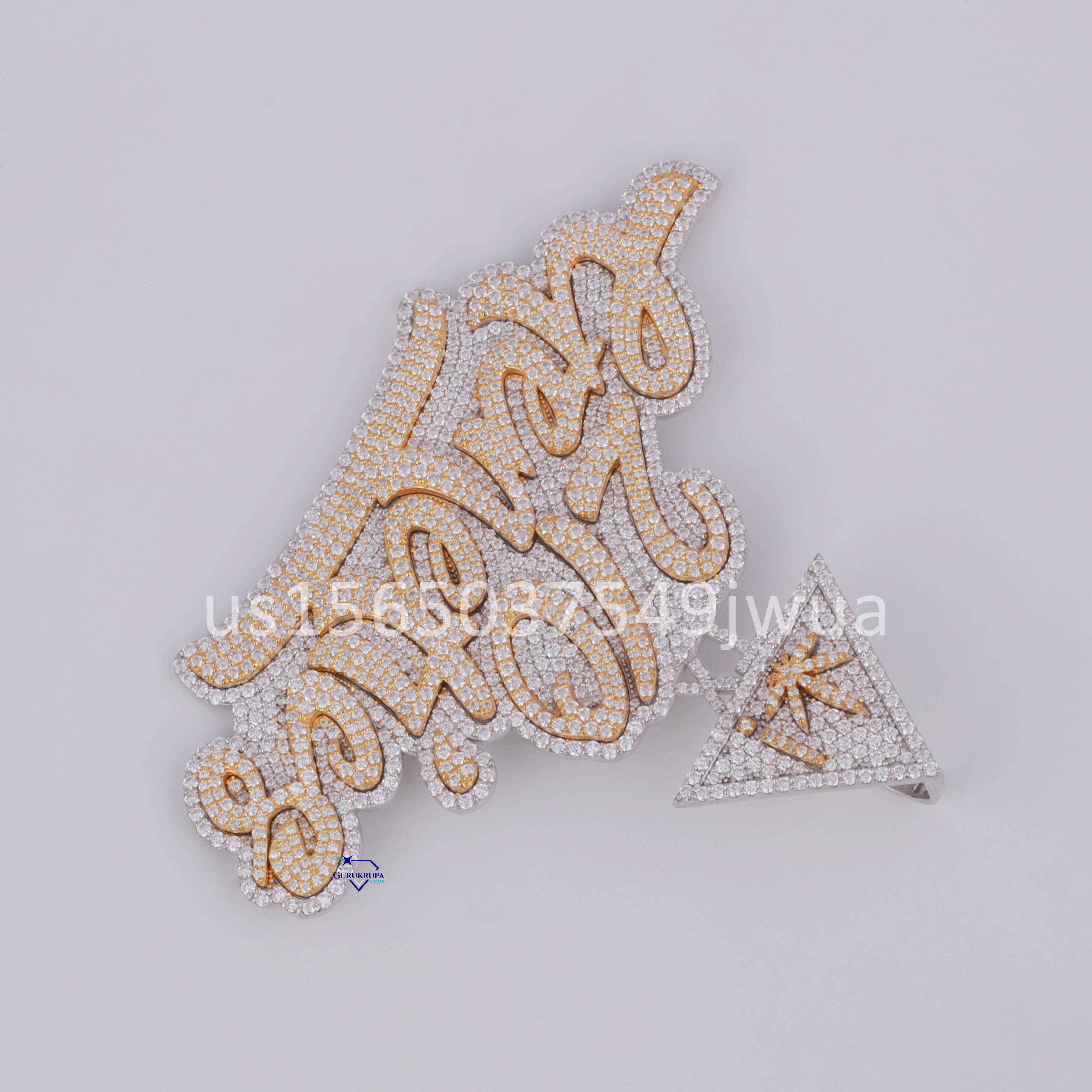 Dazzling Customized Letter Pendant Exclusive Design Wholesale Price Crafted in 925 Sterling Silver with Moissanite Diamonds