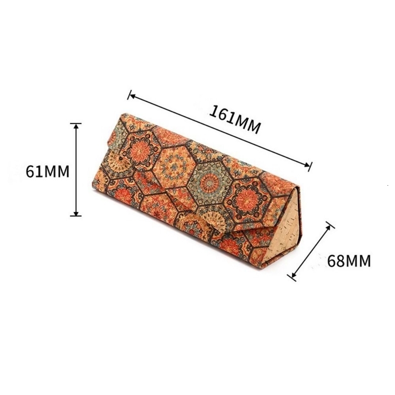 Totem Retro Folding Triangle Glasses Case Women Personalit Sunglasses Box Portable Travel Storage y250519