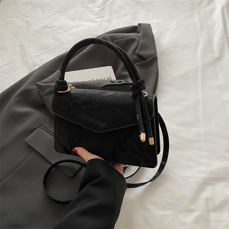 designer Minimalist Retro Small Square Bag for Women 2025 New Spring Fashion Casual Handbag Trendy Shoulder Crossbody Bag