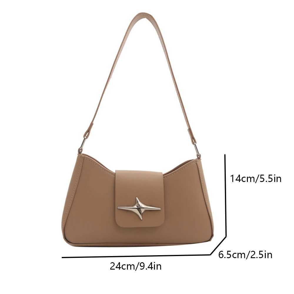 Reliable and minimalist womens daily casual shoulder bag PU material portable club bag underarm bag zwq XJ250605