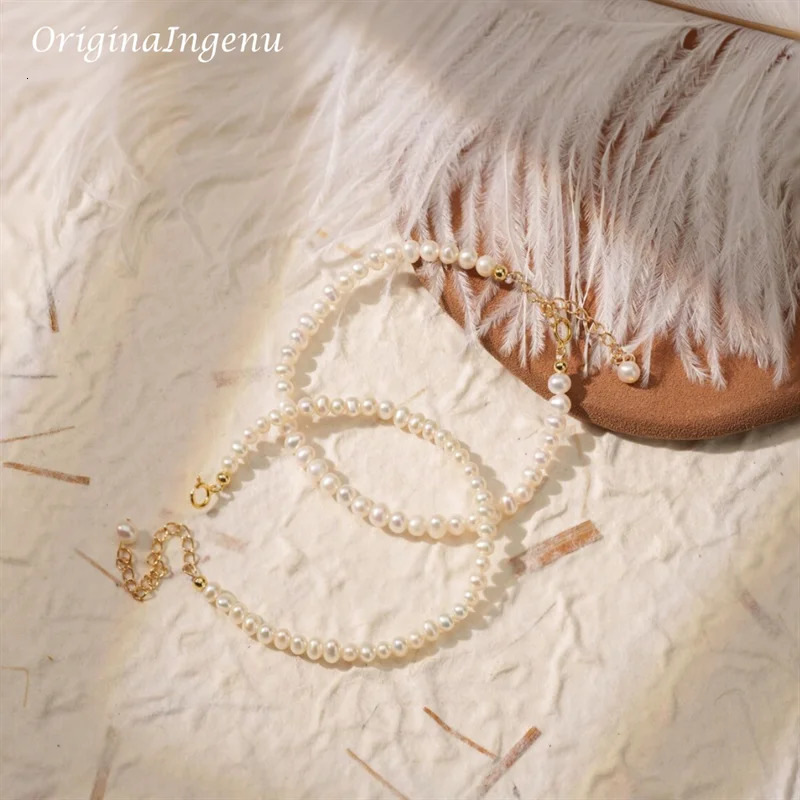 Handmade Natural Pearls Bracelet 14K Gold Filled Pearl Bracelet Custom Lenght Jewelry Boho Bracelets Vintage Boho Women Jewelry 250604