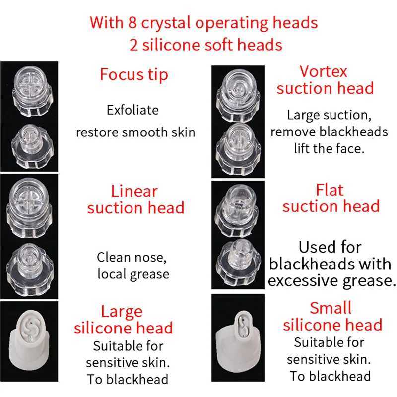 2IN1 Small Bubble Vacuum Acne Pore Cleaner Blackhead Remover Skin Deep Cleaning Beauty Care Tools Moisturizing Beauty InstrumentXJ250607