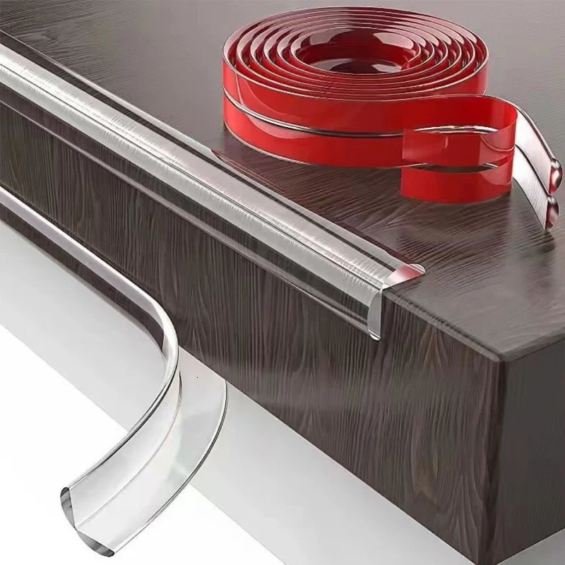 1/2/3M Table Edge Guard Furniture Corner Protector Strip Self Adhesive Transparent Kids Collision Proof Soft Bumper Baby Safety 250530