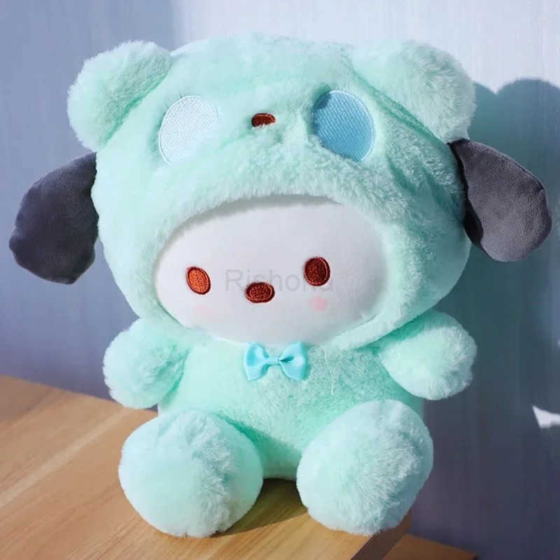 Sanrio Plushies Hello Kitty Cinnamonroll Kuromi Pochacco Stuffed Plush Doll Cos Bear Cute Toys Children Birthday Gifts X250605