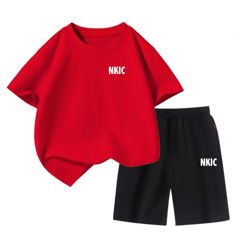 Summer Baby Girl Boy Clothes Set Children Brand Printing 100% Cotton T-shirt and Short 2Pcs Suit Kid Shorts Sleeve Tracksuit J250625