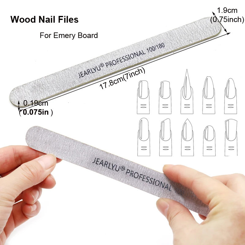 100pcs/lot Professional Nail Files 180/240 Grinding Polishing Manicure Pedicure Double-sided Nail Buffers Tool Lixas Para Unhas 250605