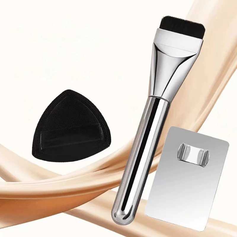 One Line Foundation Brush And Makeup Palette Set Foundation Cream Mixing Tool Nail Art Makeup Cosmetic Makeup Tool Kits W250605