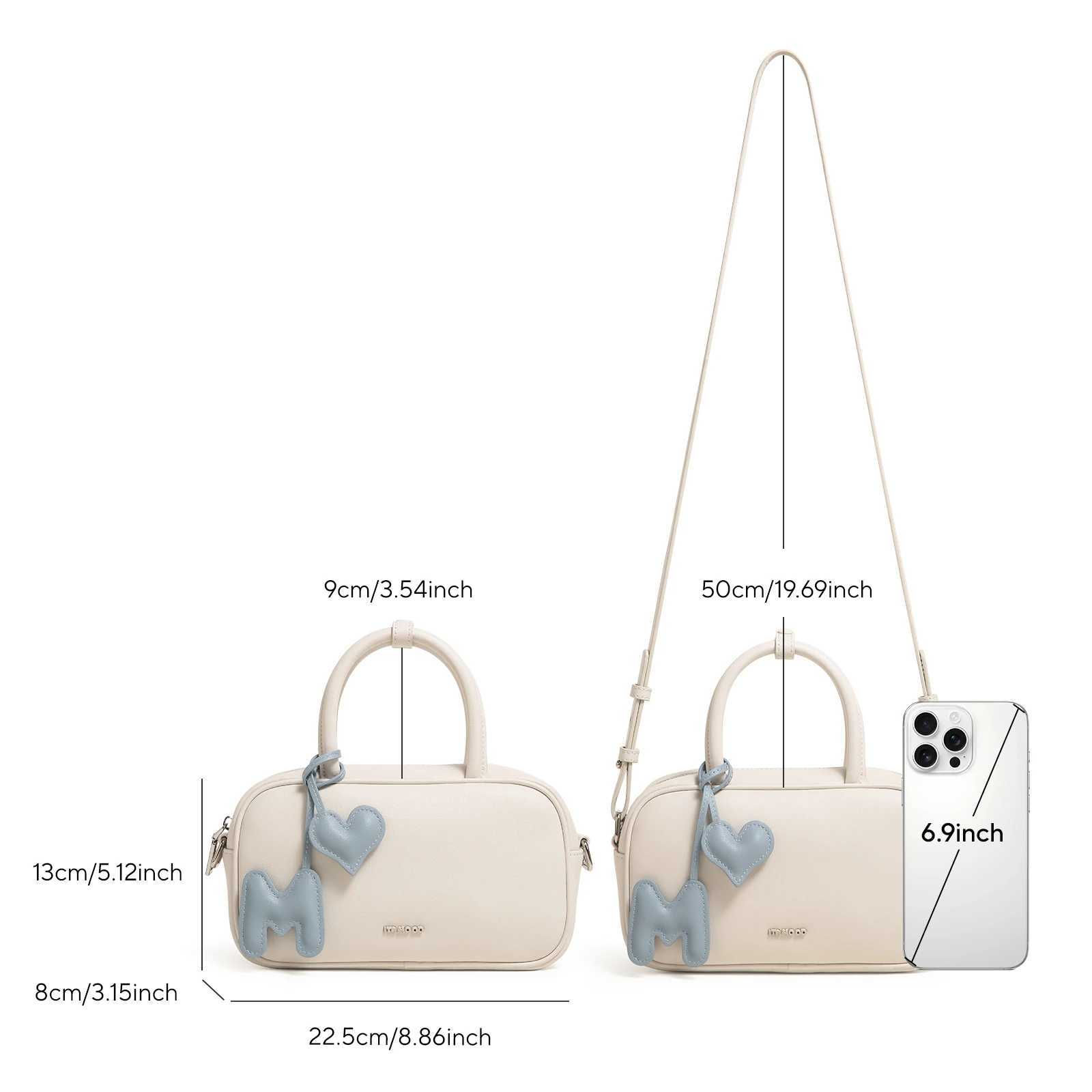 ITAMOOD Bowling Bag Women Original Designer Brand One Shoulder Crossbody Handbag Boston Summer Makeup Bag Valentine Gift School Y250605