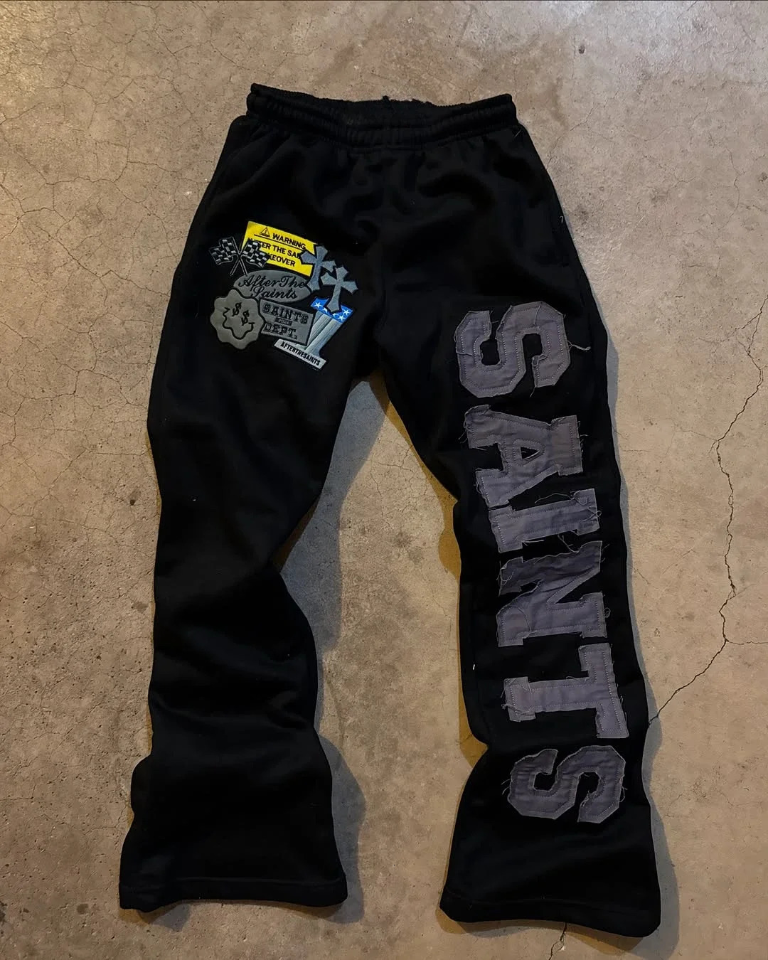 American Retro Letter ed Sweatpants Women Mens Jogging Casual Pants Goth Hiphop Fashion Straight Pant 250604