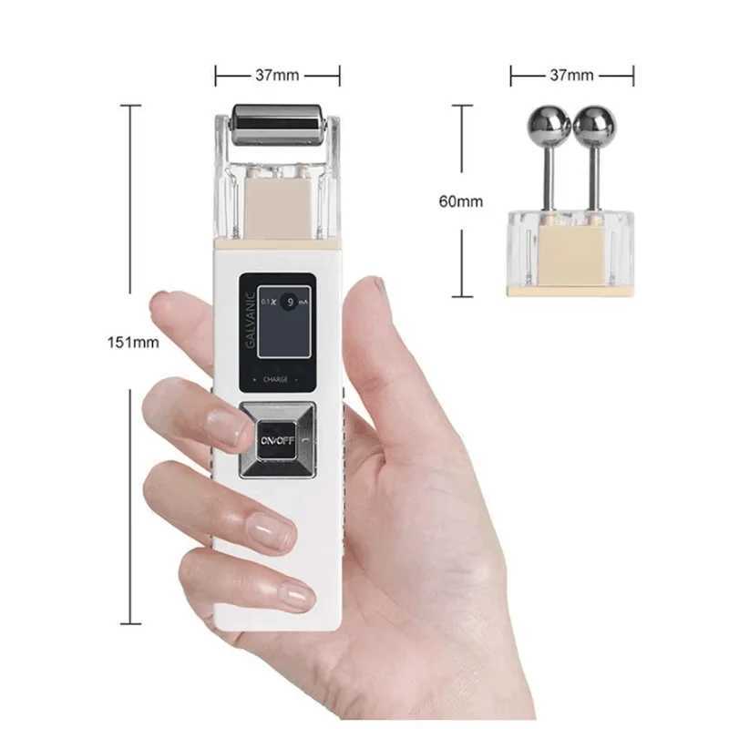Wireless Galvanic Microcurrent Skin Firming Machine Face Skin Cleaner Skin Tightening Tools Facial Lifting Device Massage Roller XJ250607