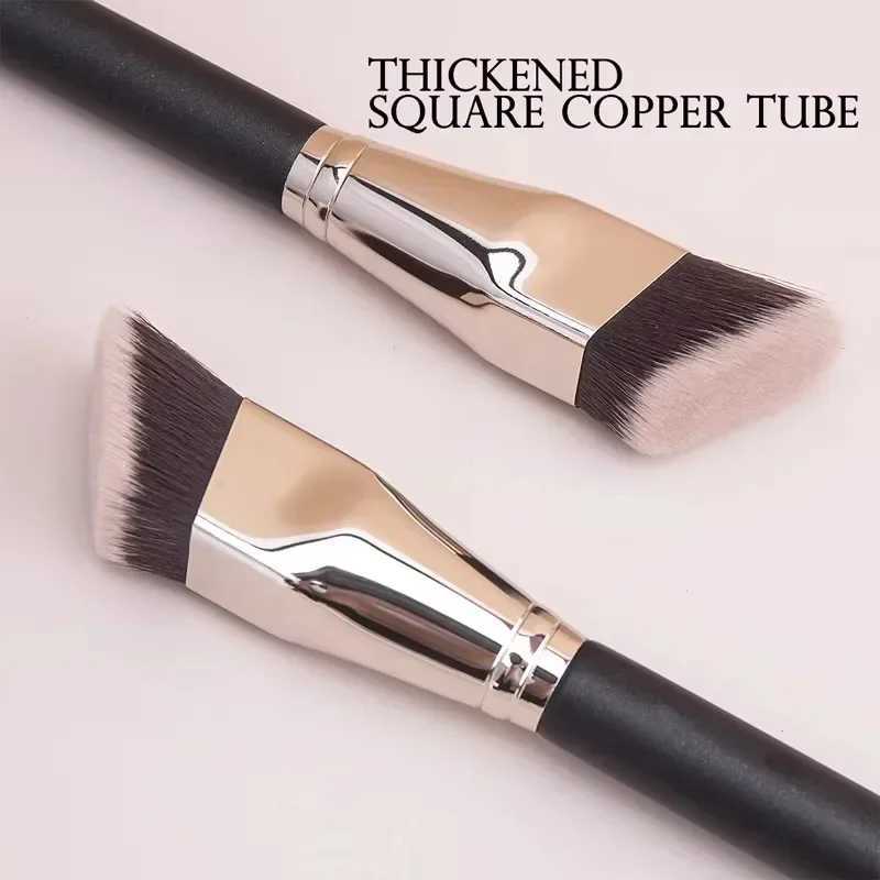 Angled Liquid Powder Contour Makeup Brushes Cream B Liquid Foundation Blending Brush Angled Professional Beauty Tools W250605